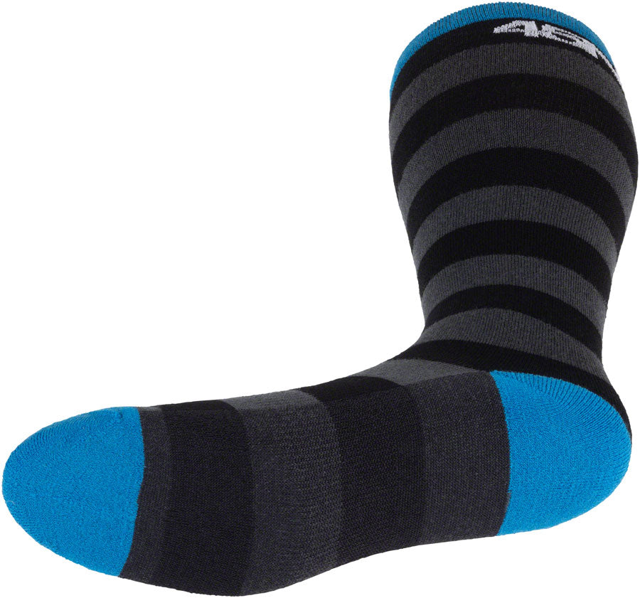 45NRTH Stripe Midweight Knee Wool Sock - Black, Small