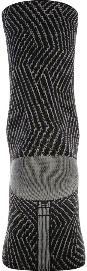 GORE C3 Mid Socks - Graphite Grey/Black, 6.7" Cuff, Fits Sizes 6-7.5