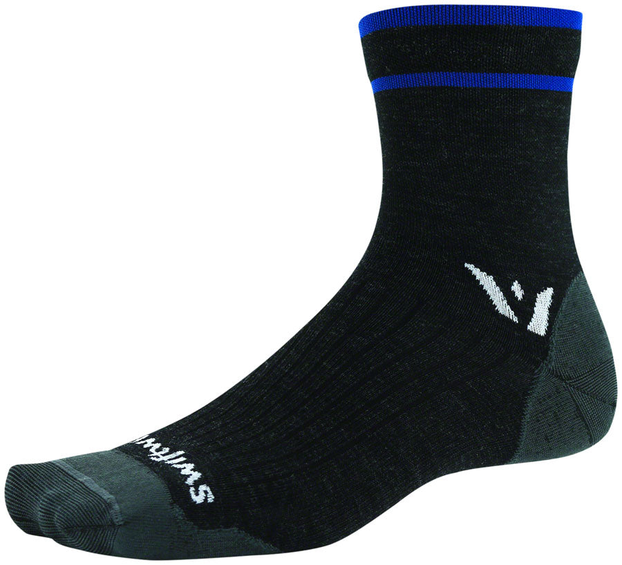 Swiftwick Pursuit Four Ultralight Socks - 4 inch, Coal Blue, Medium