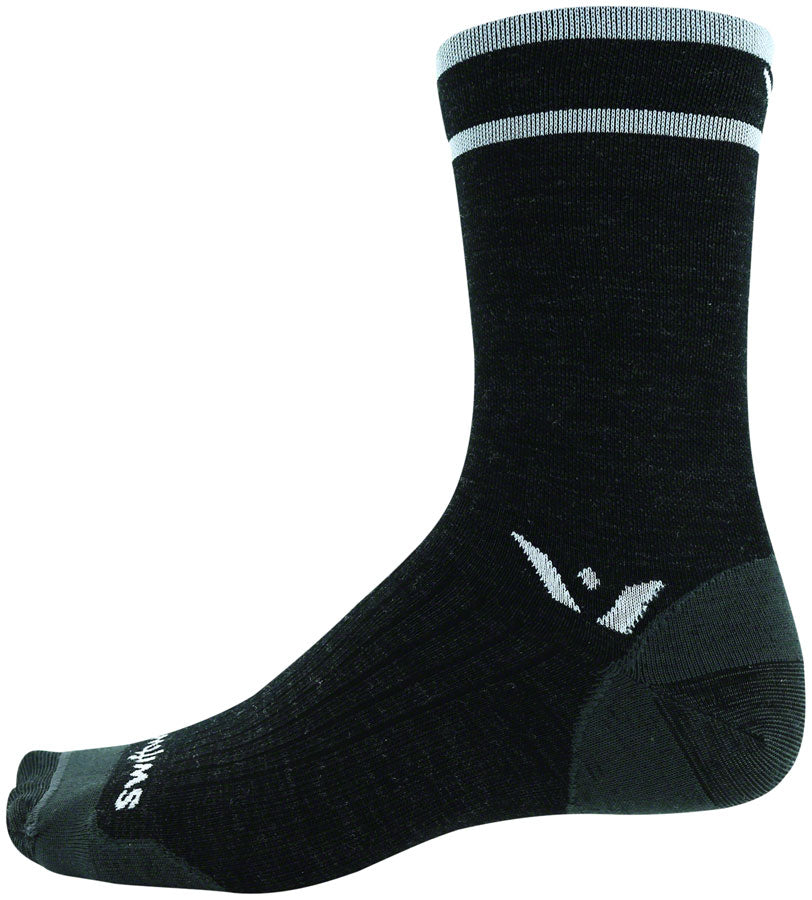 Swiftwick Pursuit Seven Ultralight Socks - 7 inch, Coal Gray, Small
