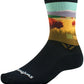 Swiftwick Vision Six Impression National Park Socks - 6 inch, Yellowstone Bison, Medium