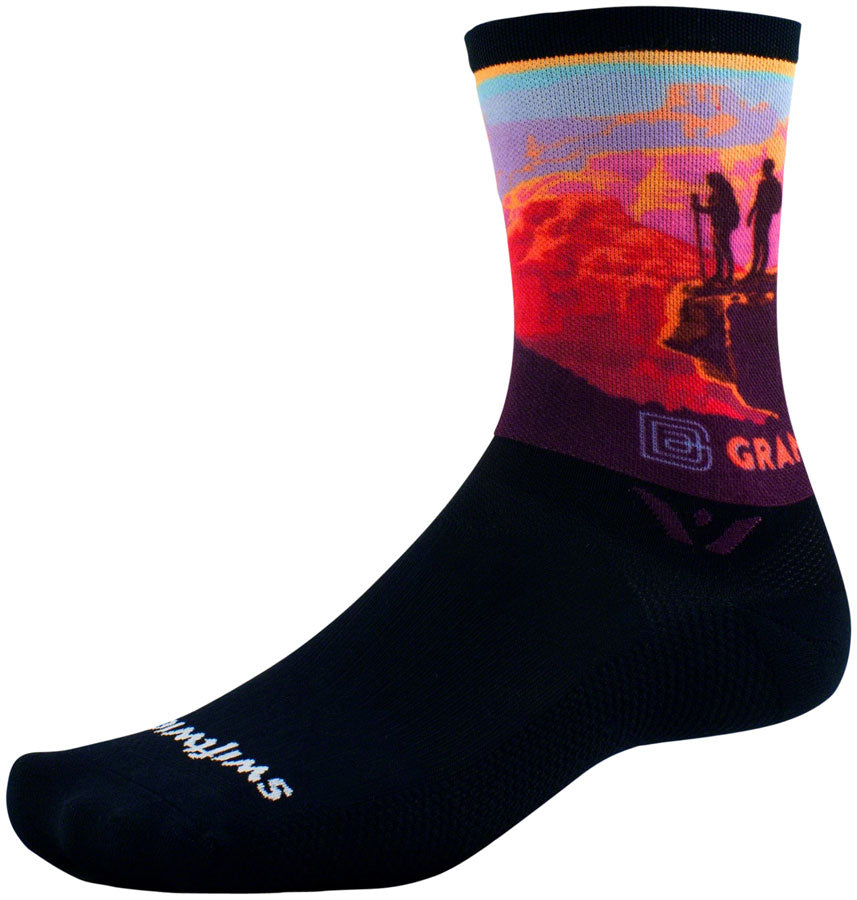 Swiftwick Vision Six Impression National Park Socks - 6 inch, Canyon Lookout, Large