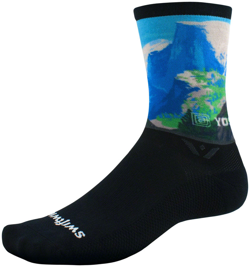 Swiftwick Vision Six Impression National Park Socks - 6 inch, Half Dome, Medium