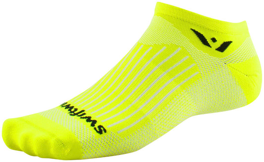 Swiftwick Aspire Zero Socks - No Show, Hi Viz Yellow, Small