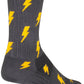 SockGuy SGX Lit Socks - 6 inch, Gray, Small/Medium