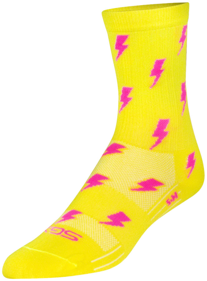 SockGuy SGX Lit Socks - 6 inch, Yellow, Large/X-Large
