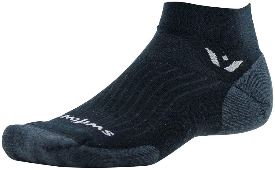 Swiftwick Pursuit One Wool Socks - 1 inch, Black, Small