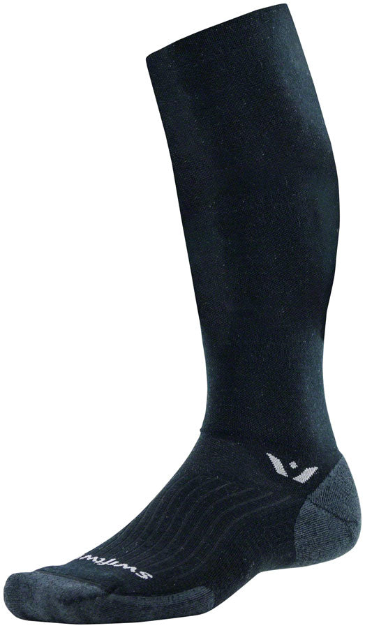 Swiftwick Pursuit Twelve Wool Socks - 12 inch, Black, Small