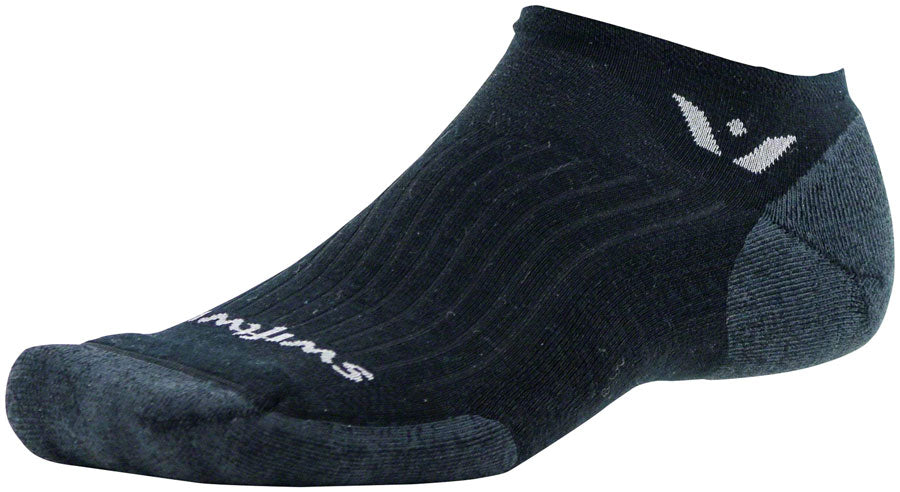 Swiftwick Pursuit Zero Wool Socks - No Show, Black, Small