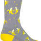 SockGuy Bananas Crew Sock - 6", Small/Medium