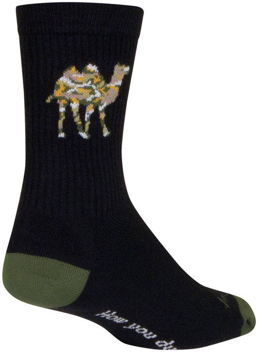 SockGuy CamelFlage Crew Sock - 6", Small/Medium