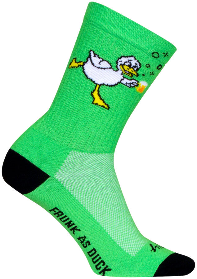 SockGuy Duck Face Crew Sock - 6", Small/Medium