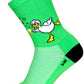 SockGuy Duck Face Crew Sock - 6", Small/Medium