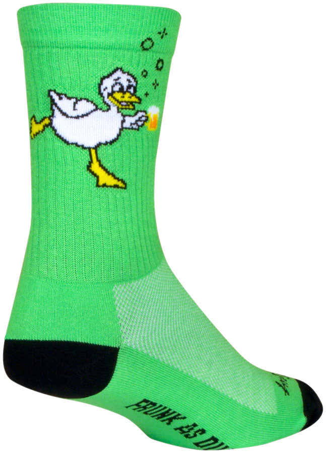 SockGuy Duck Face Crew Sock - 6", Large/X-Large