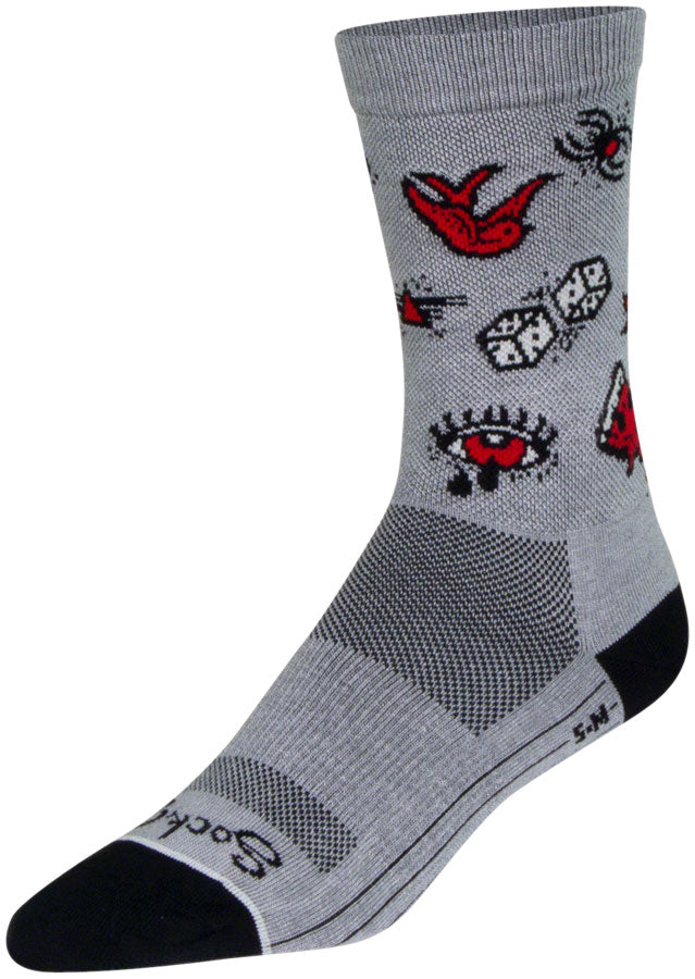 SockGuy Ink Crew Sock - 6", Large/X-Large