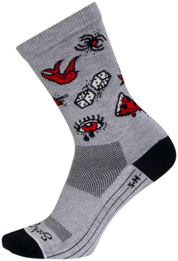 SockGuy Ink Crew Sock - 6", Large/X-Large