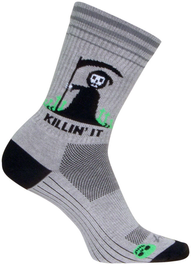 SockGuy Killin' It Crew Sock - 6", Large/X-Large