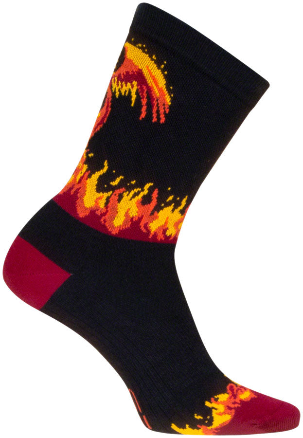 SockGuy Phoenix Crew Sock - 6", Large/X-Large