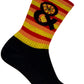 SockGuy Pizza and Beer Crew Sock - 6", Large/X-Large