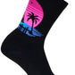 SockGuy Sunset Crew Sock - 6", Small/Medium