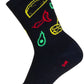 SockGuy Taco Life Crew Sock - 6", Large/X-Large