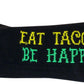 SockGuy Taco Life Crew Sock - 6", Small/Medium