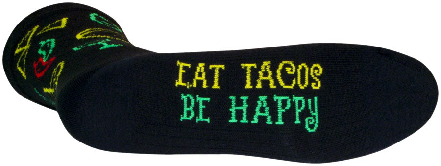 SockGuy Taco Life Crew Sock - 6", Small/Medium