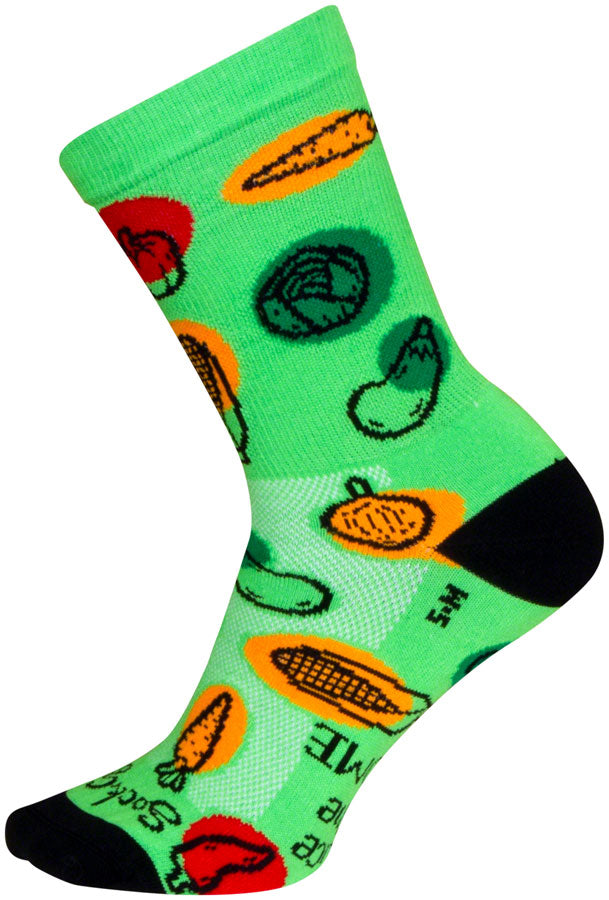 SockGuy Veggie Crew Sock - 6", Large/X-Large