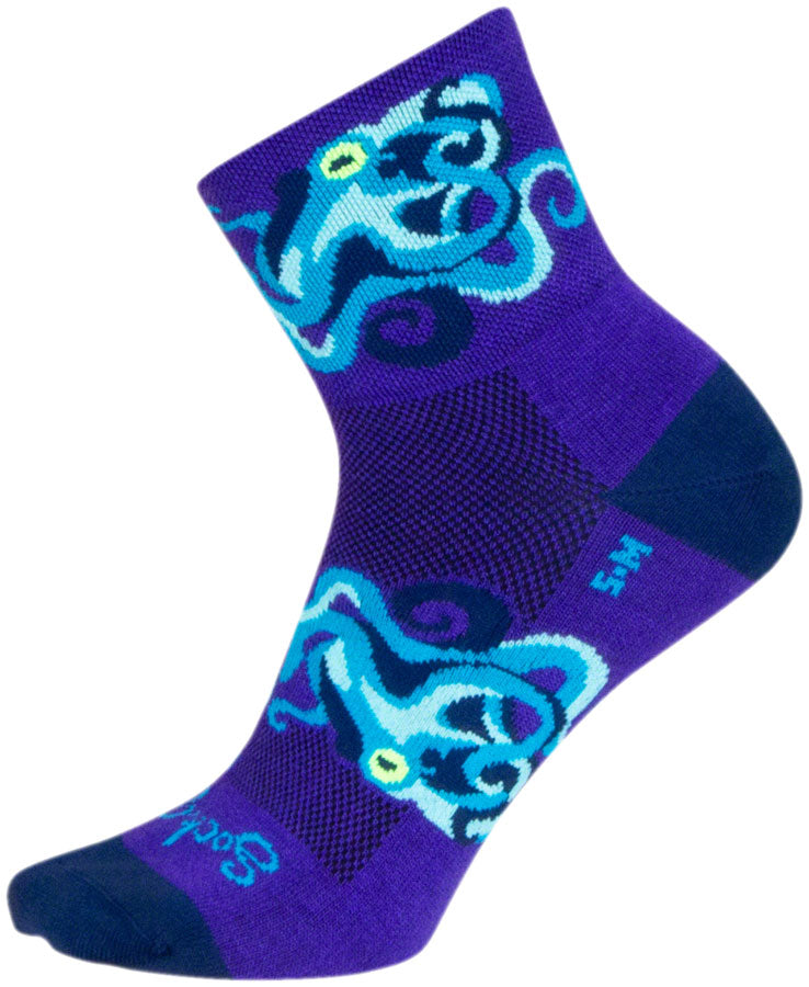 SockGuy Crazy Eights Classic Sock - 1", Small/Medium