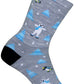 SockGuy Snow Day Wool Sock - 6", Large/X-Large