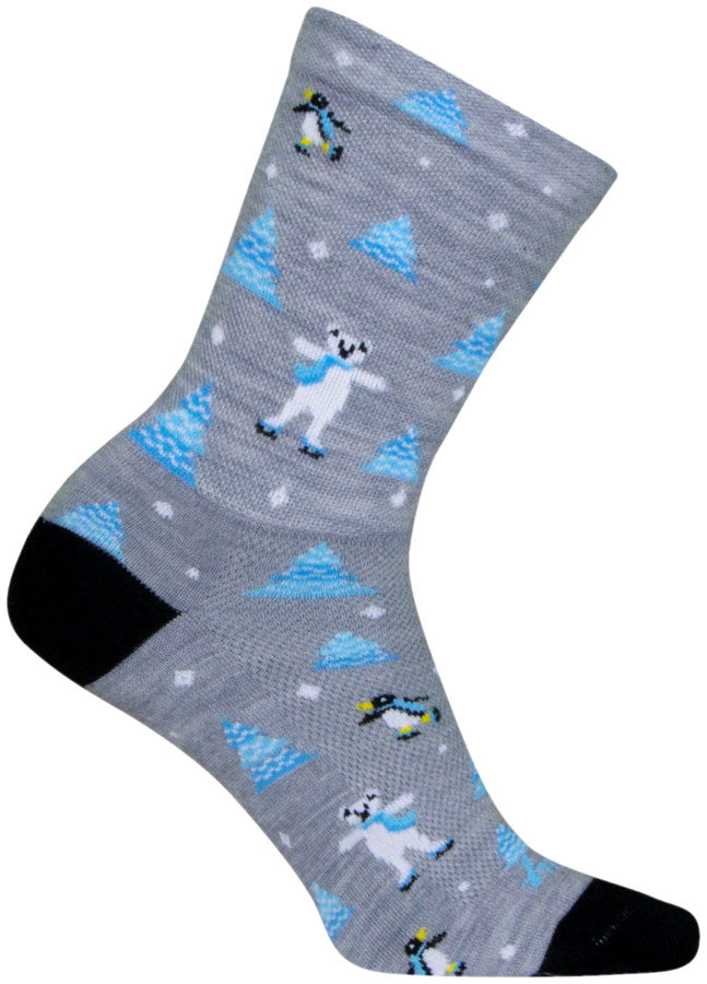 SockGuy Snow Day Wool Sock - 6", Large/X-Large