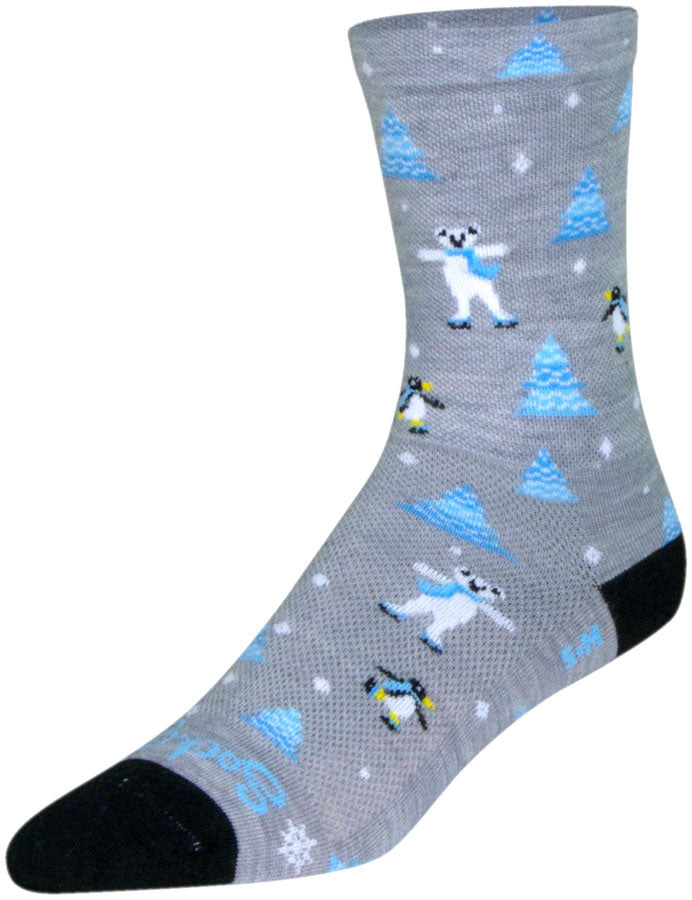 SockGuy Snow Day Wool Sock - 6", Large/X-Large