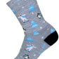 SockGuy Snow Day Wool Sock - 6", Large/X-Large