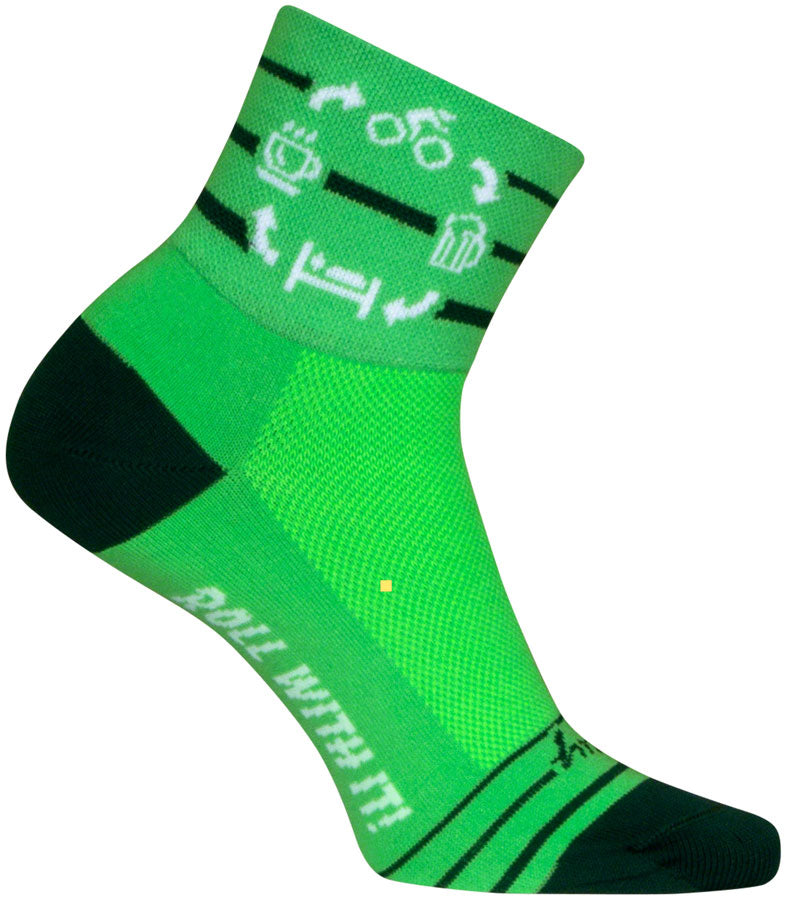 SockGuy The Cycle Standard Classic Socks - 3", Small/Medium