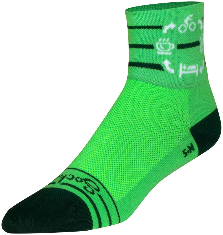 SockGuy The Cycle Standard Classic Socks - 3", Small/Medium