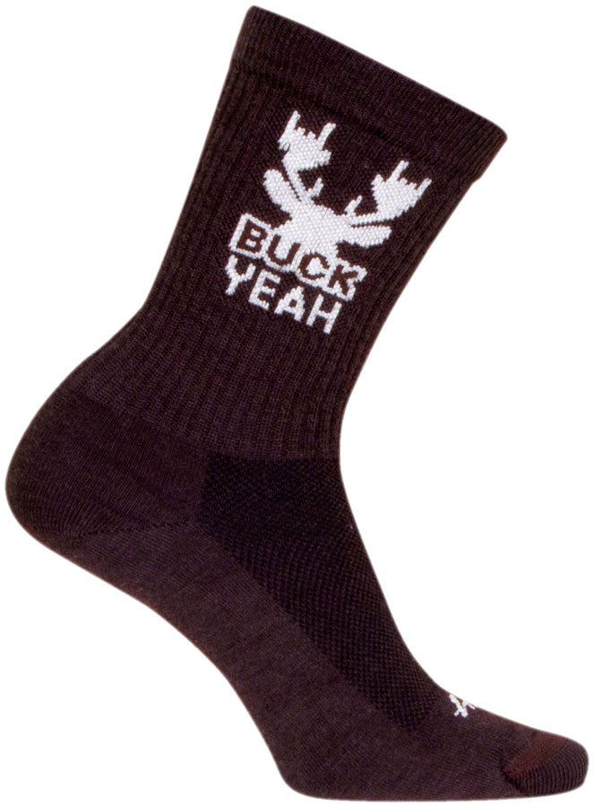 SockGuy Buck Yeah Wool Socks - 6", Small/Medium