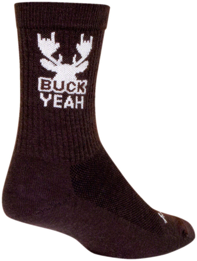 SockGuy Buck Yeah Wool Socks - 6", Large/X-Large