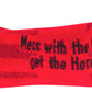 SockGuy Crew Bullish Socks - 6 inch, Red, Small/Medium