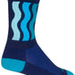 SockGuy Crew Ripple Socks - 6 inch, Blue, Large/X-Large