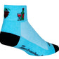 SockGuy Classic Wine Down Socks - 2 inch, Blue, Small/Medium