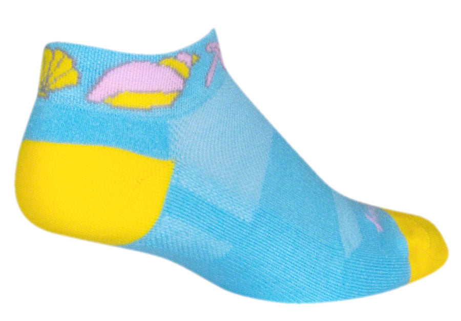 SockGuy Classic Shells Socks - 1 inch, Blue, Small/Medium