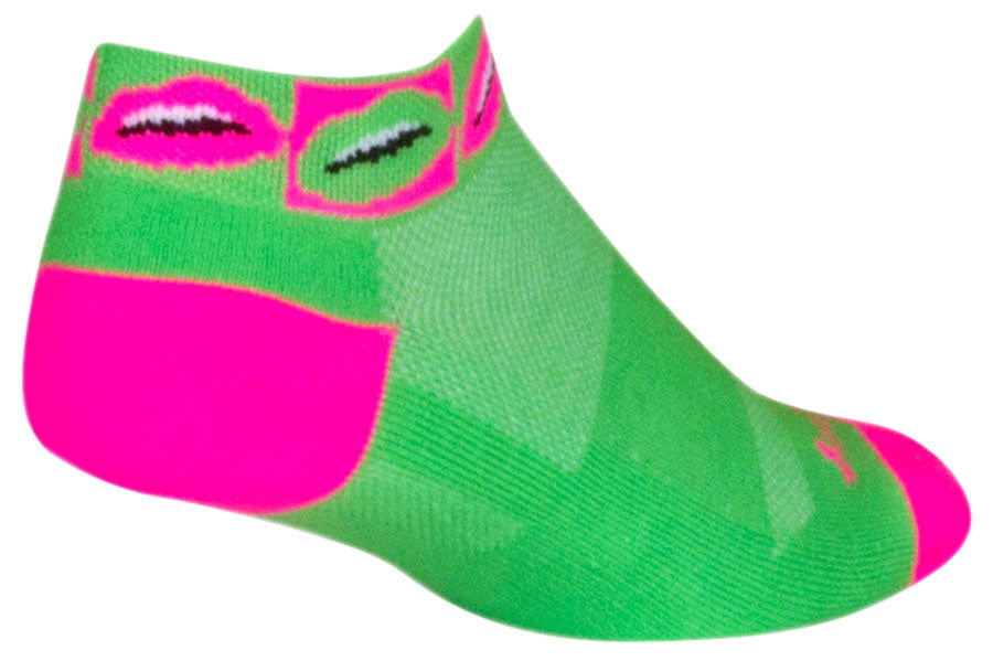 SockGuy Classic Smooch Socks - 1 inch, Green, Small/Medium