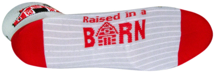 SockGuy Classic Barn Socks - 3 inch, White, Large/X-Large