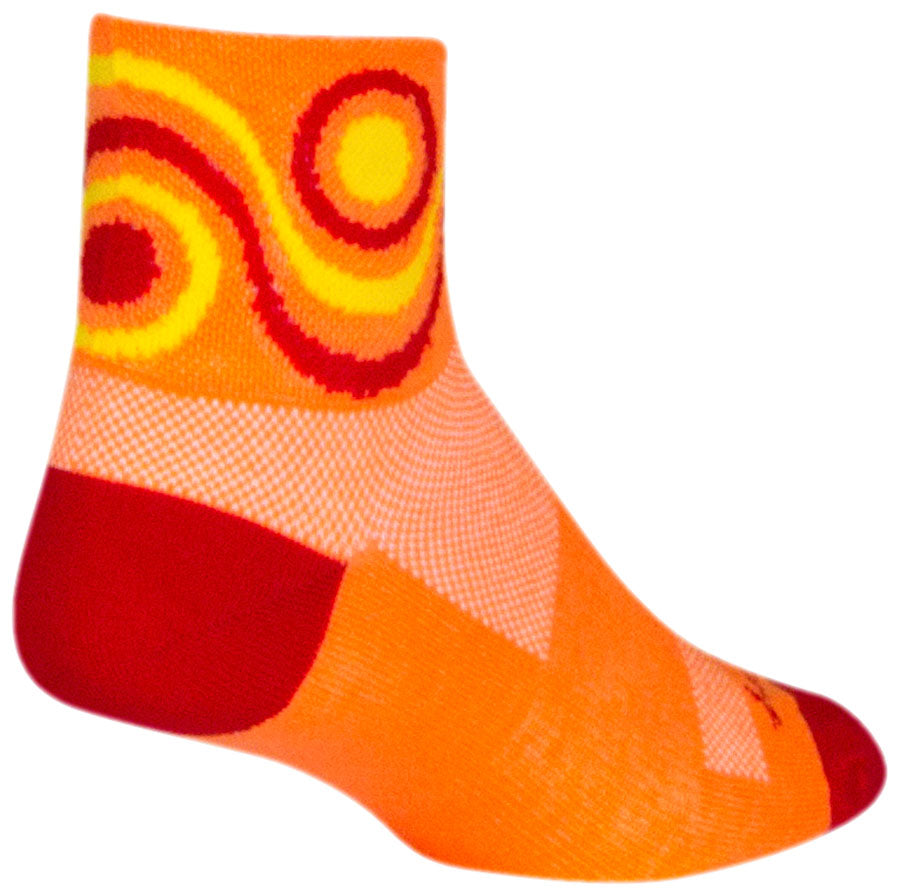 SockGuy Classic Flow Socks - 3 inch, Orange, Small/Medium
