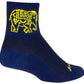 SockGuy Classic Henna Socks - 3 inch, Blue, Large/X-Large