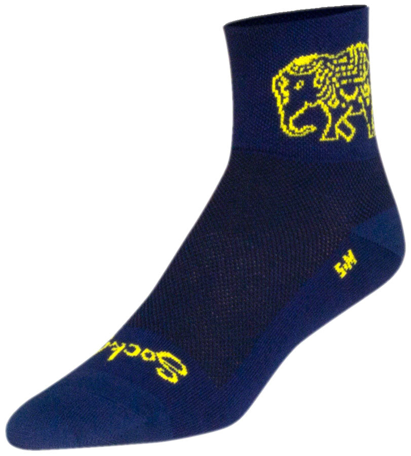 SockGuy Classic Henna Socks - 3 inch, Blue, Large/X-Large