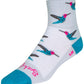 SockGuy Classic Humming Socks - 3 inch, White, Small/Medium
