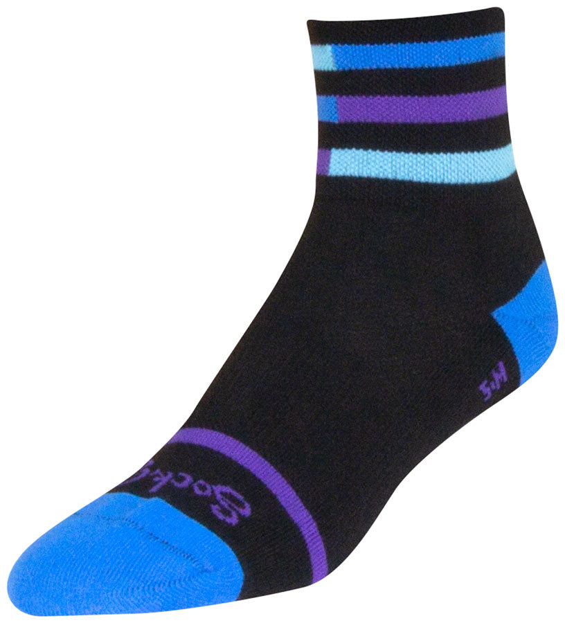 SockGuy Classic Royalty Socks - 3 inch, Black, Small/Medium