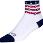 SockGuy Classic The Brave Socks - 3 inch, White, Small/Medium