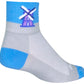 SockGuy Classic Windmills Socks - 3 inch, White, Small/Medium